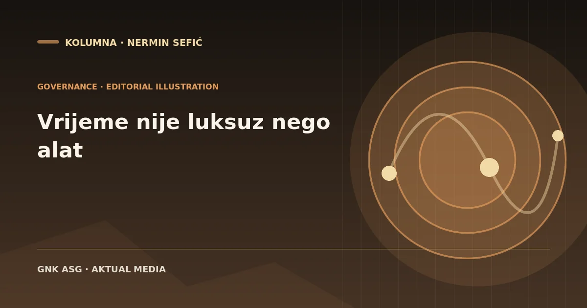 Vrijeme nije luksuz nego alat